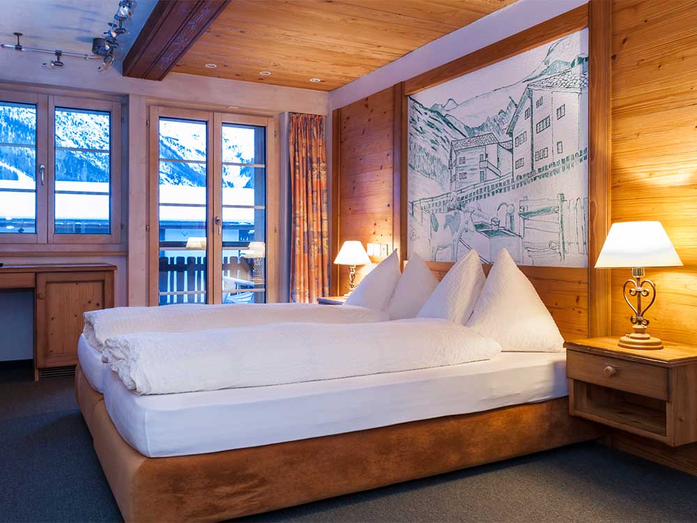 Doppelzimmer Hotel Tenne Saas-Fee