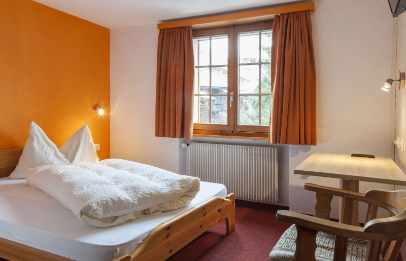 Einzel- oder Doppelzimmer Nr. 19 Hotel Tenne Saas-Fee