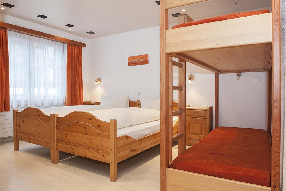 Familienzimmer Hotel Tenne Saas-Fee